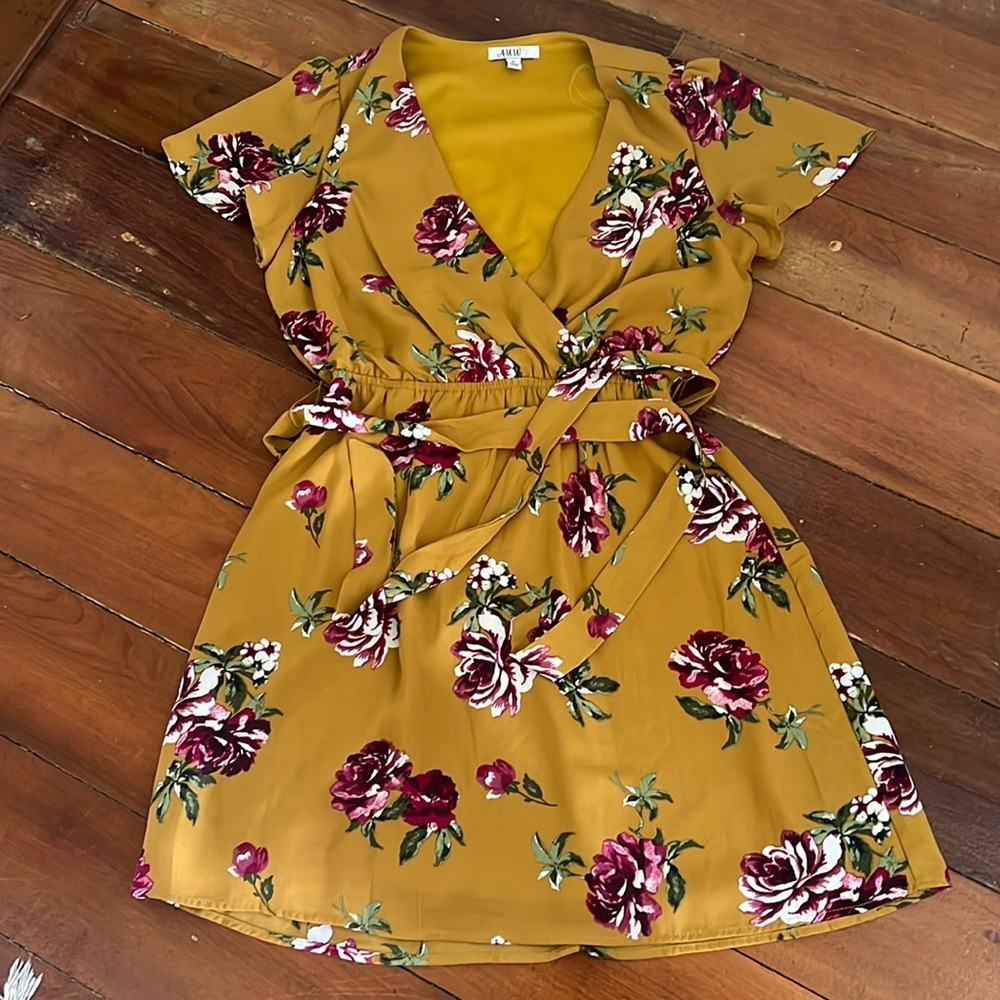 Yellow Floral Dress